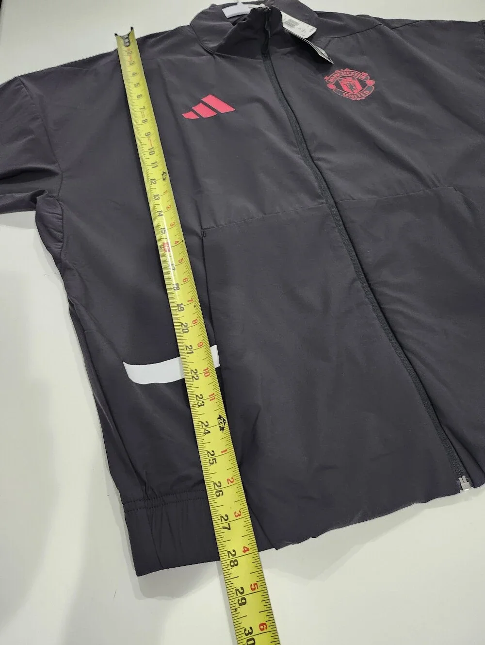 Adidas Manchester United ZNE Anthem N/A Full-Zip Jacket Men's Size Large JM5559